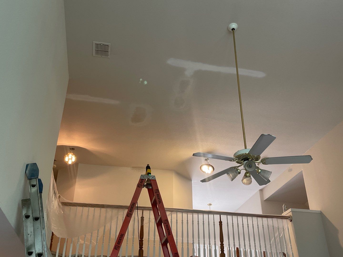 Full Exterior Remodel (Roofing, painting, Gutters) & Interior Damage Repair & Painting by First United Roofing & Construction