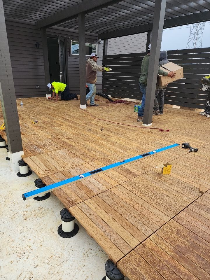 Apartment Roofing Installation using GAF HDZ Shingles, GAF TPO and Pavers in Lewisville, TX by Roof Experts