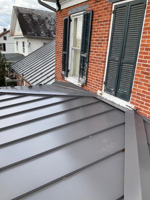 Updated Porch Roof with Clean Standing Seam Lines