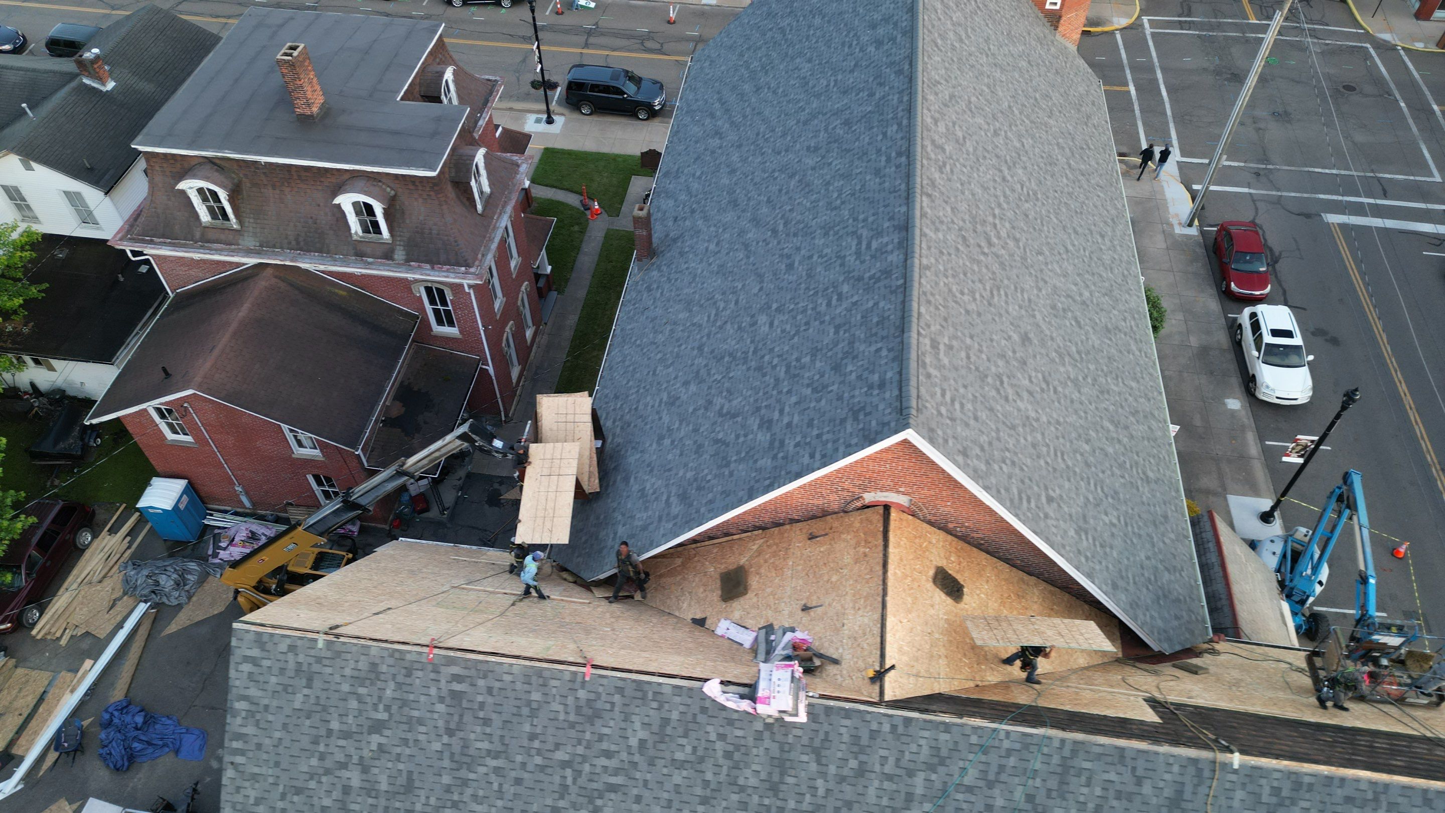 Commercial Roofing Installation using Duration Series Shingles - Estate Gray by RoofX 