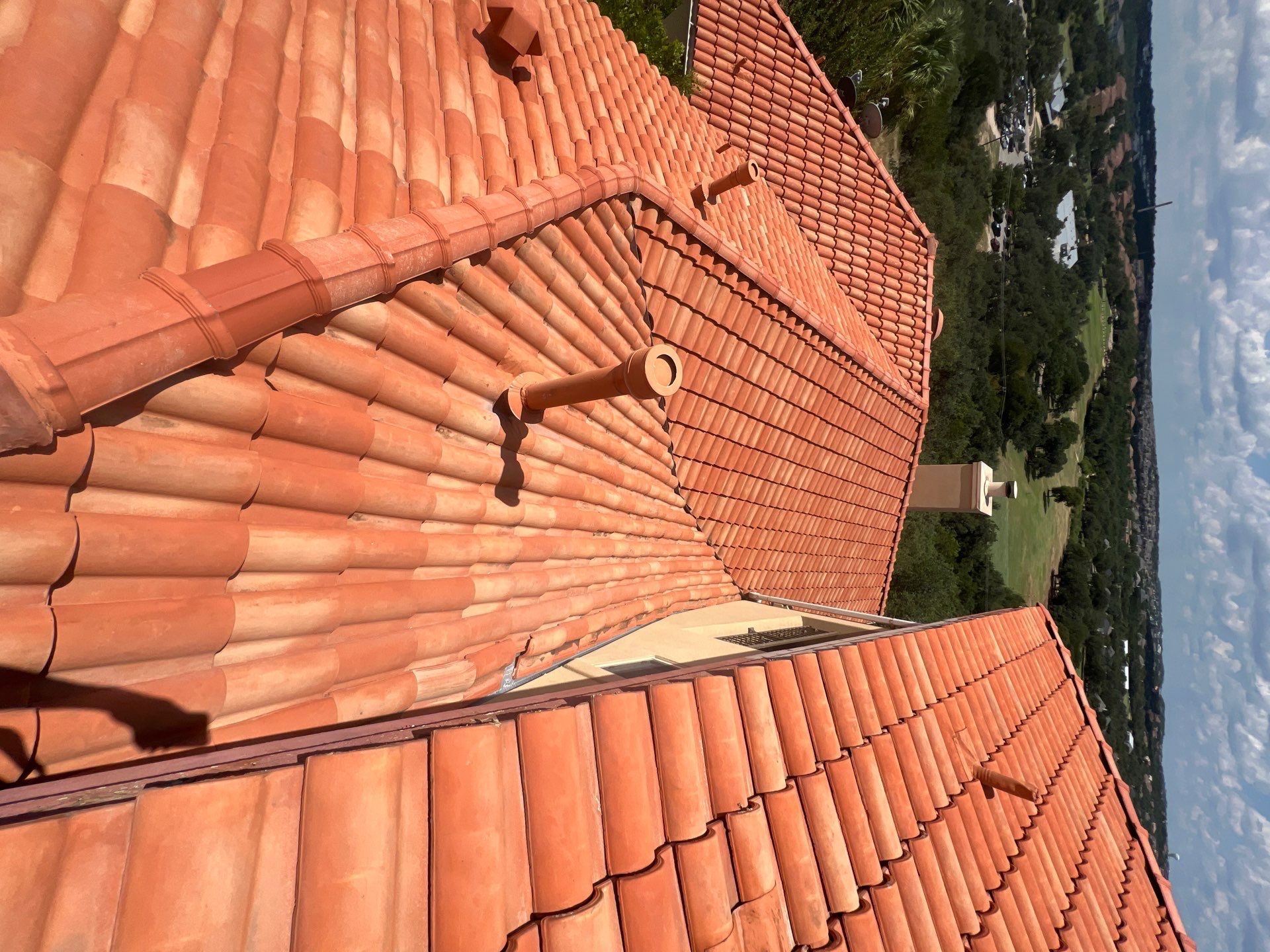 Tile Roof Wash Project in San Antonio by Bright Choice
