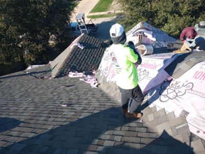 Residential Roofing Installation using Owen's Corning Duration (Lifetime) Shingles