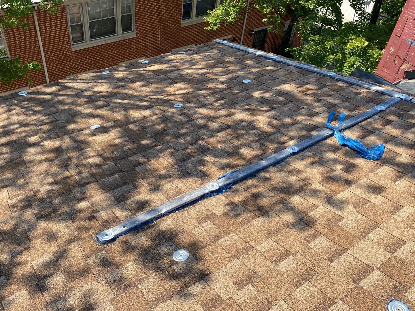Residential Roofing Installation using Landmark Shingles by Alpha Design Services