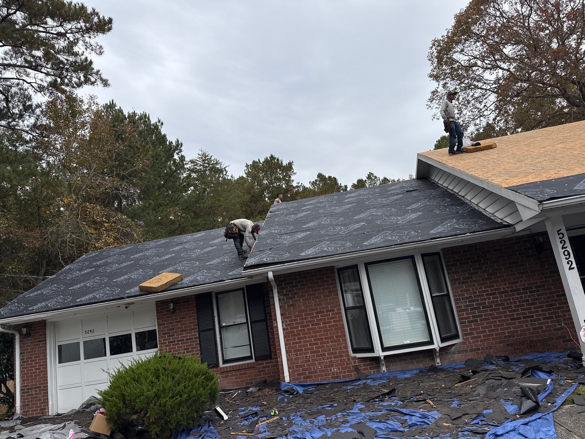 Residential Roofing Installation with Repairs  by Karcher Roofing & Construction