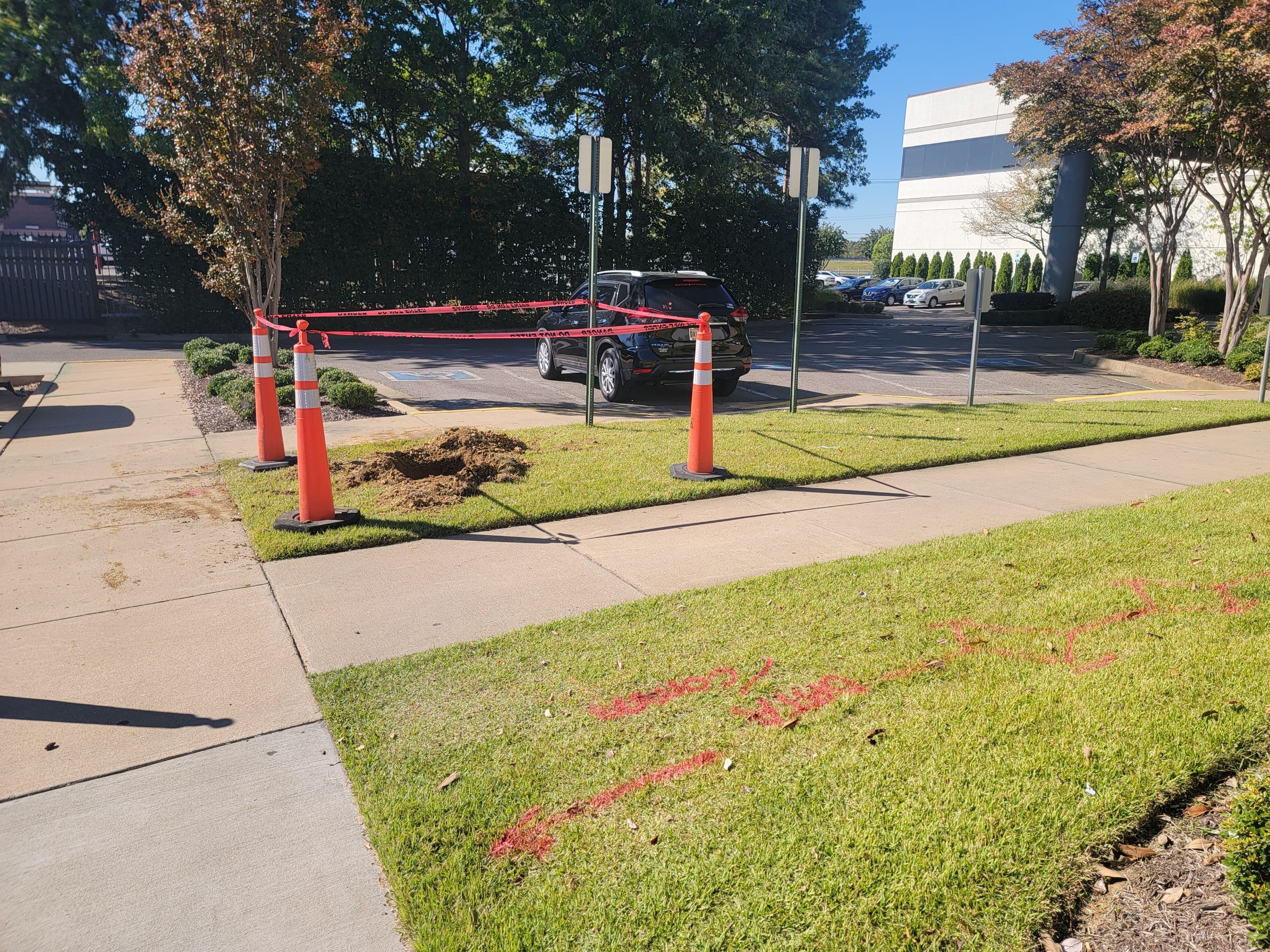 Pole Light Base Installs by Alsip Locating Service, LLC