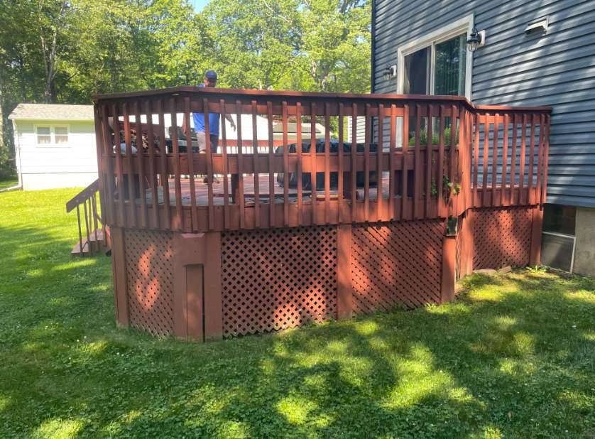 New deck in Morris Plains, New Jersey by deck guardian