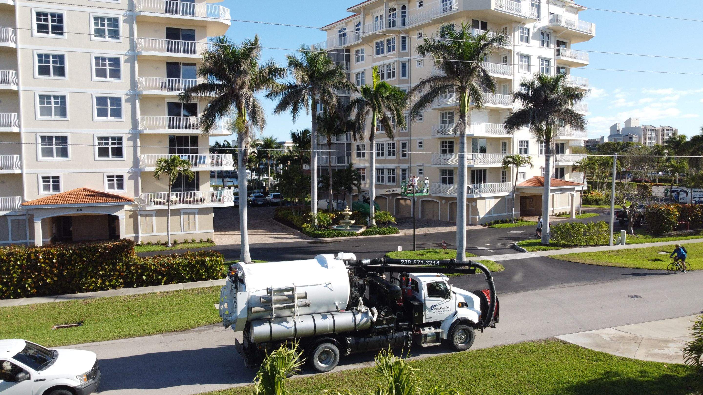 Condo Complex Stormwater System Maintenance by Don Mar, Inc. Storm Water Solutions