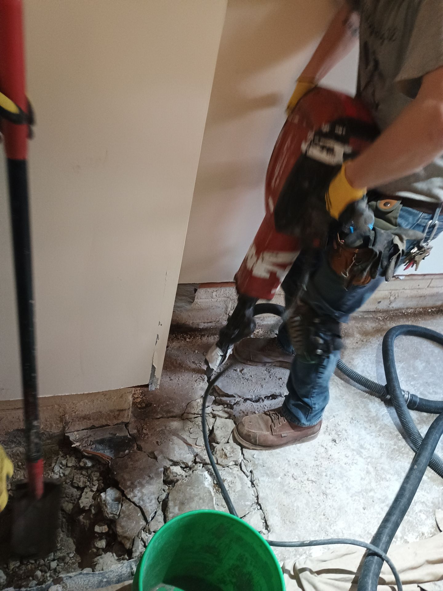 Completing the Connection for Lisa's Drain Tile System by Waterproofing Northeast