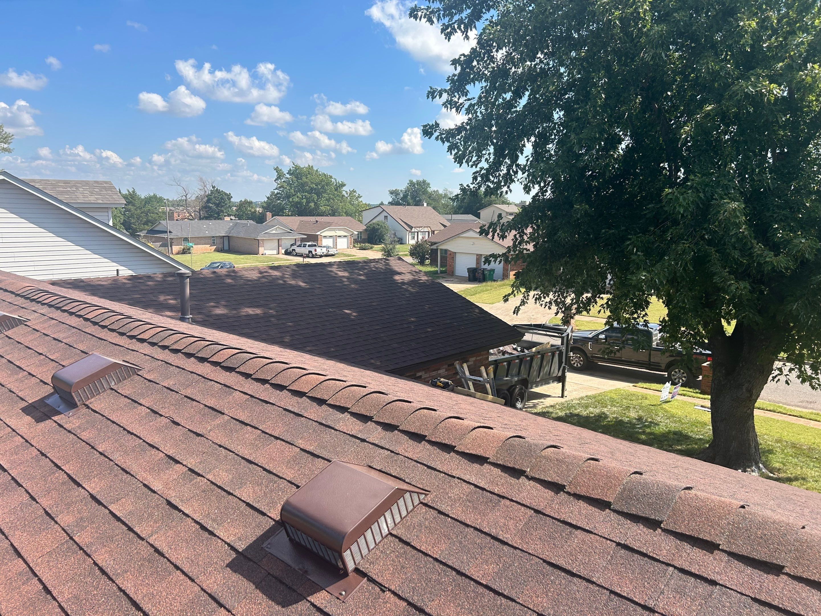 Roof Replacement and Gutter Installation in Oklahoma City, OK by McCann's Roofing and Construction