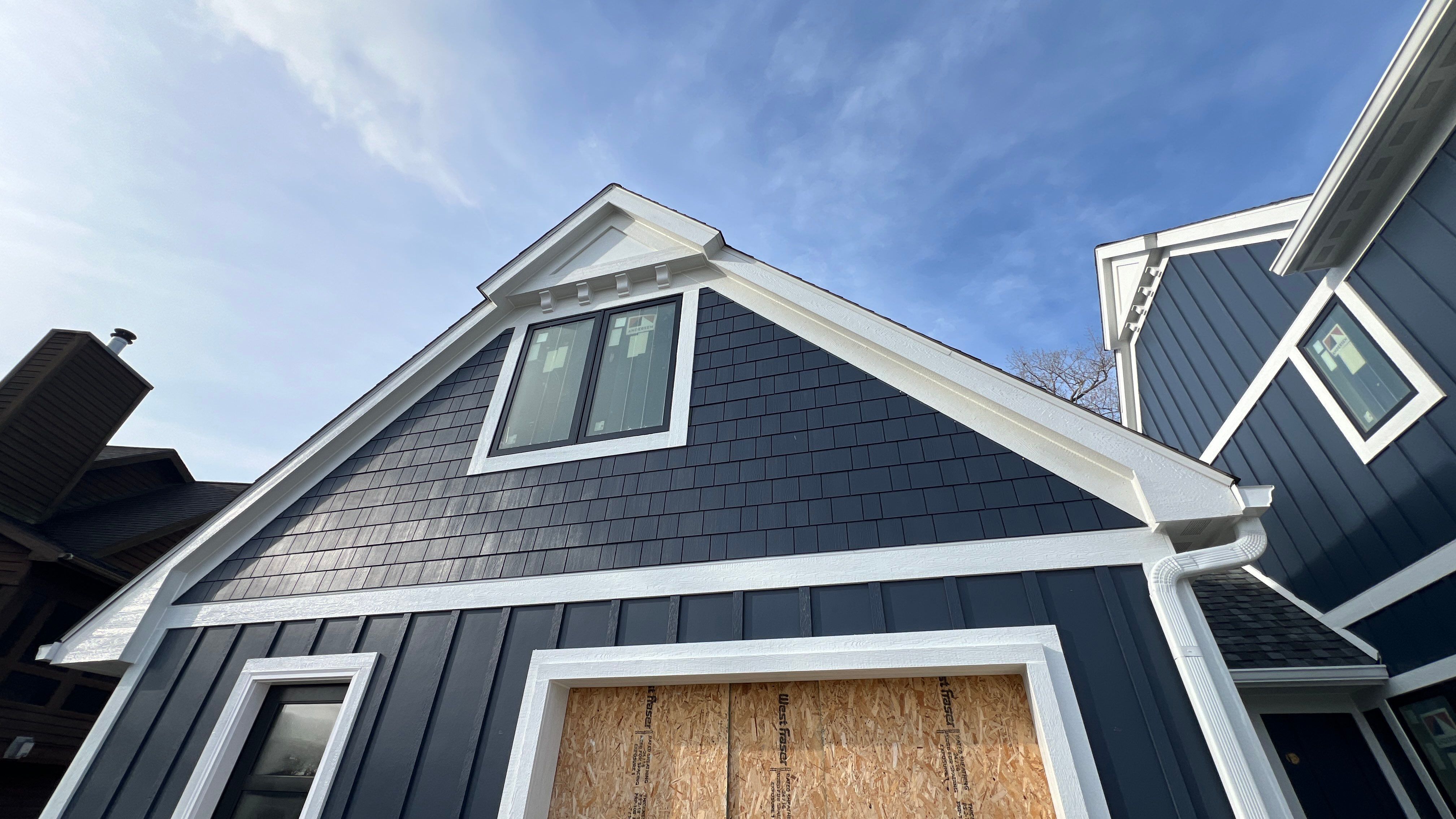 New Construction James Hardie Siding Installation by Bloomfield Construction & Restoration