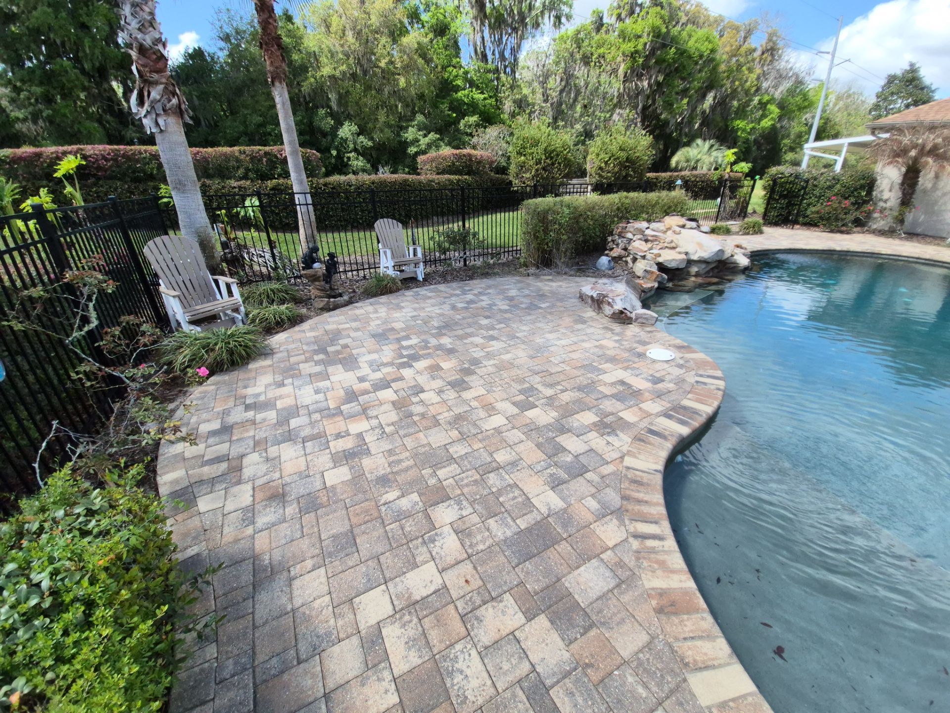 Brick Paver Sealing and Cleaning for Ocala Home and Pool Deck by Infinite Exteriors LLC