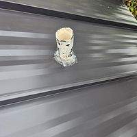 .032 Aluminum 1.5" Mechanical Seam Dark Bronze  by Total Roofing System The Metal Roof Experts