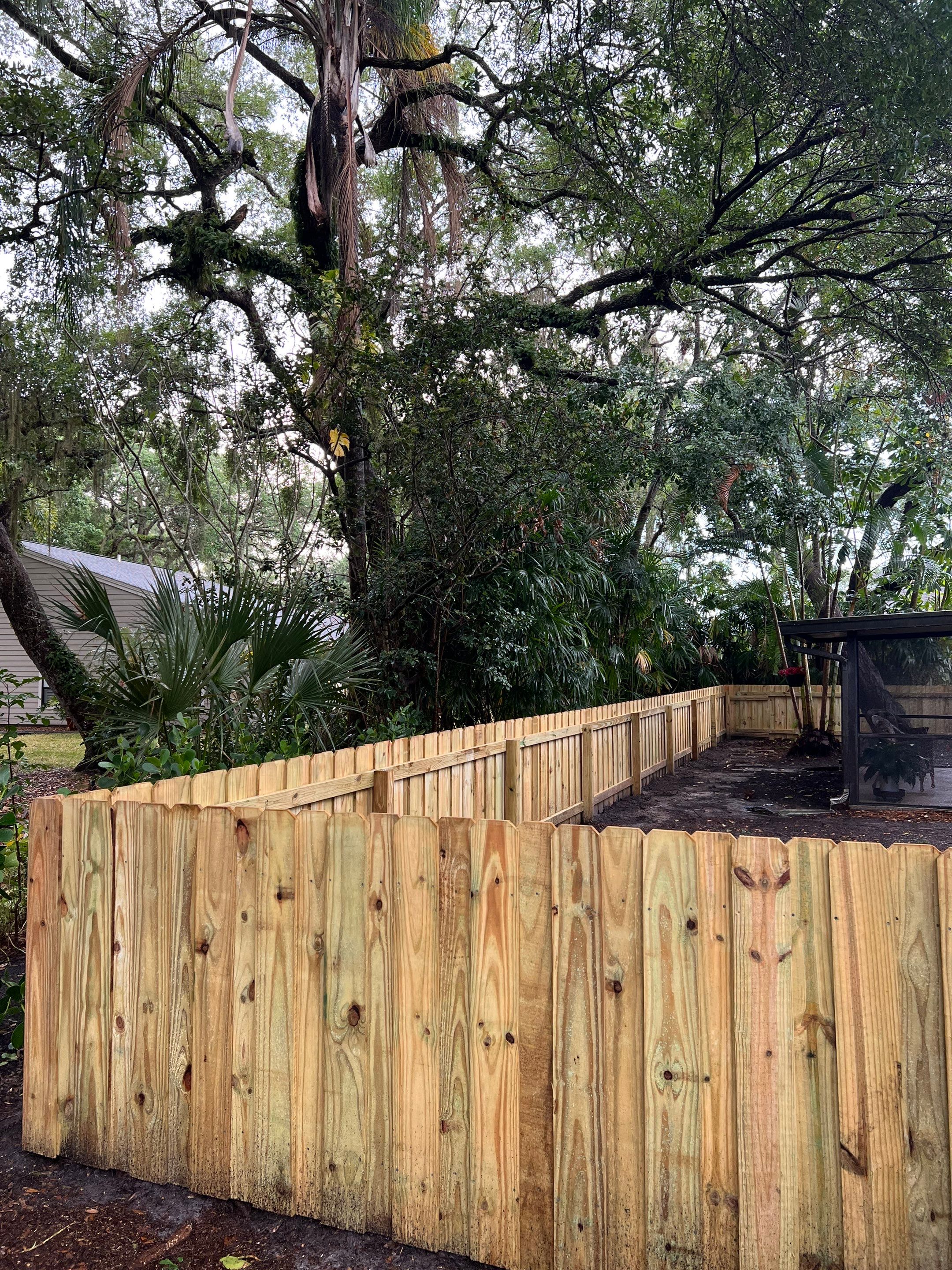 Sarasota, FL 4ft. Tall Treated Board on Board Fence by Asap fence and gates, LLC
