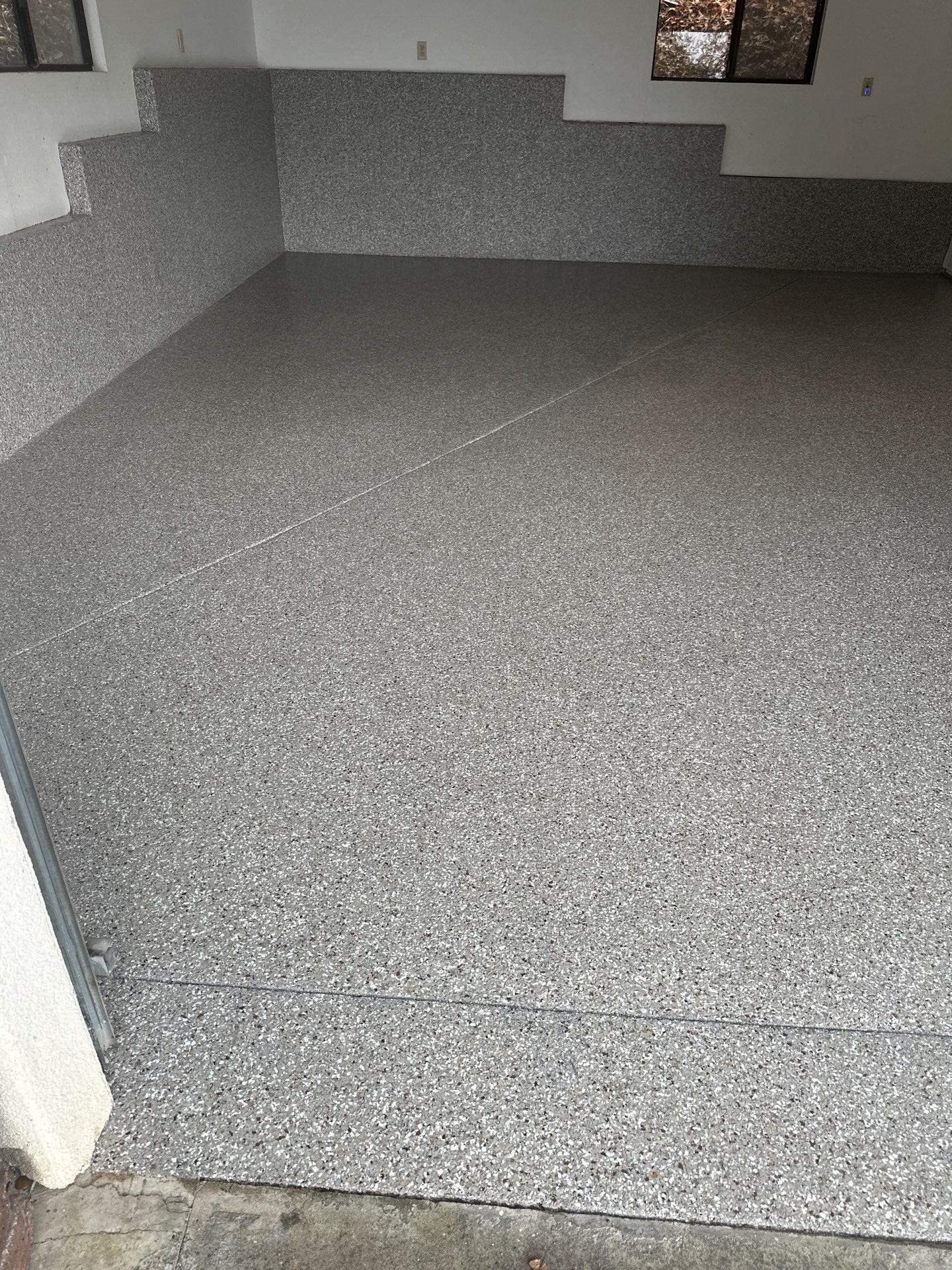 Atascadero Garage Floor Coating with Creekbed Simiron Polyurea System by MGP Coatings