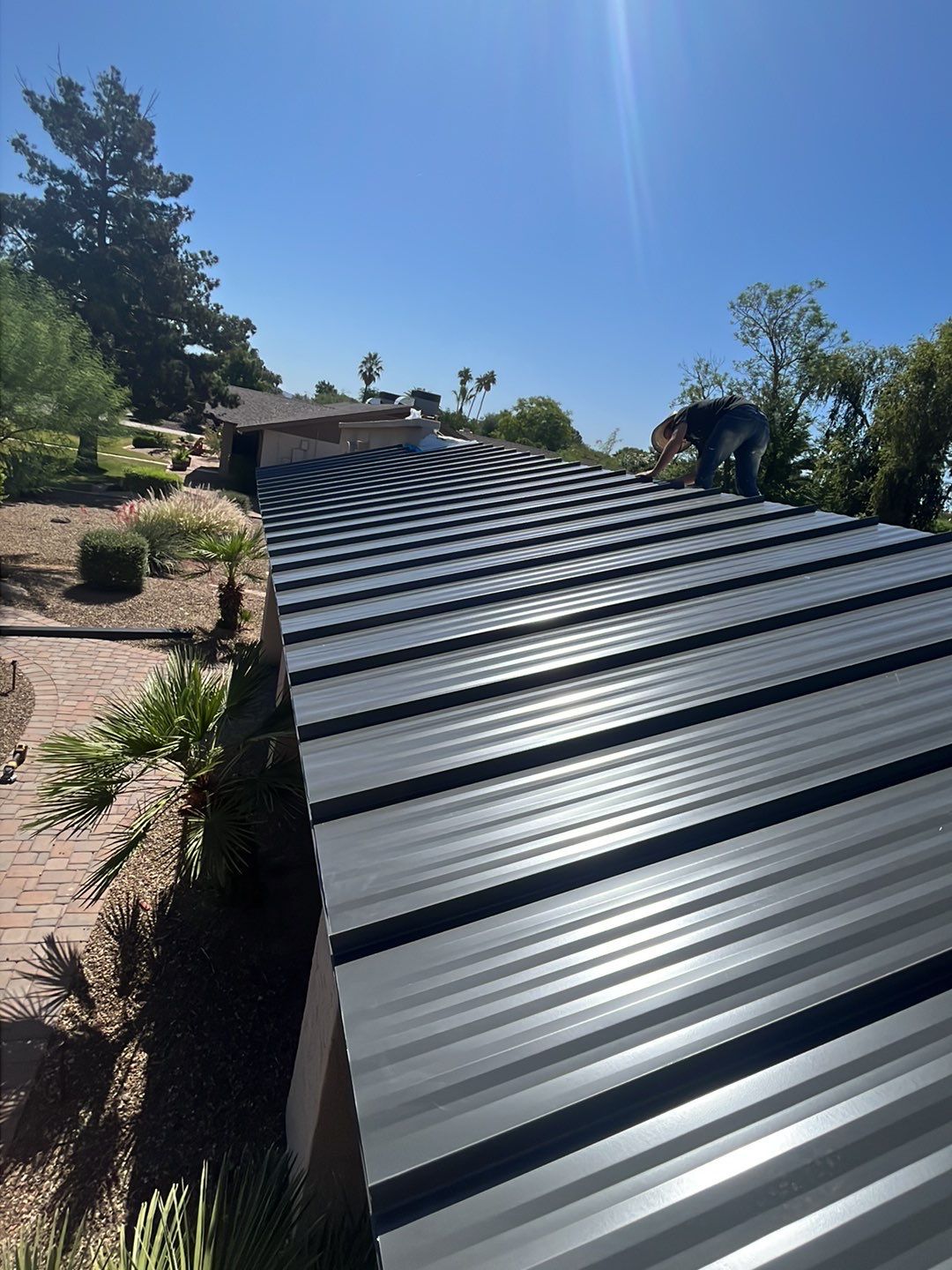 Charcoal Gray Standing Seam by Reimagine Roofing