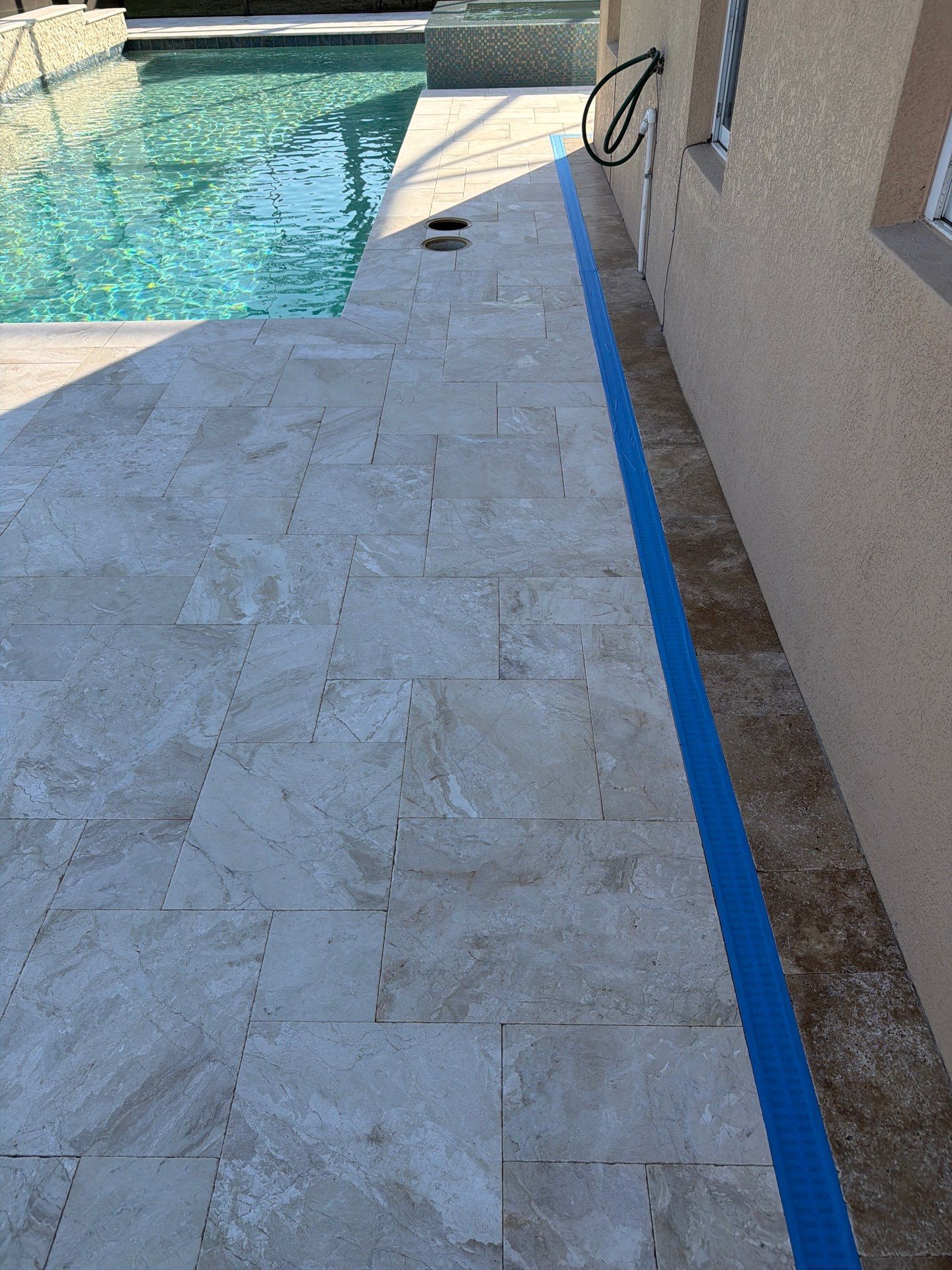 Travertine Paver Sealing Project in Sun City Center by Supreme Paver Experts