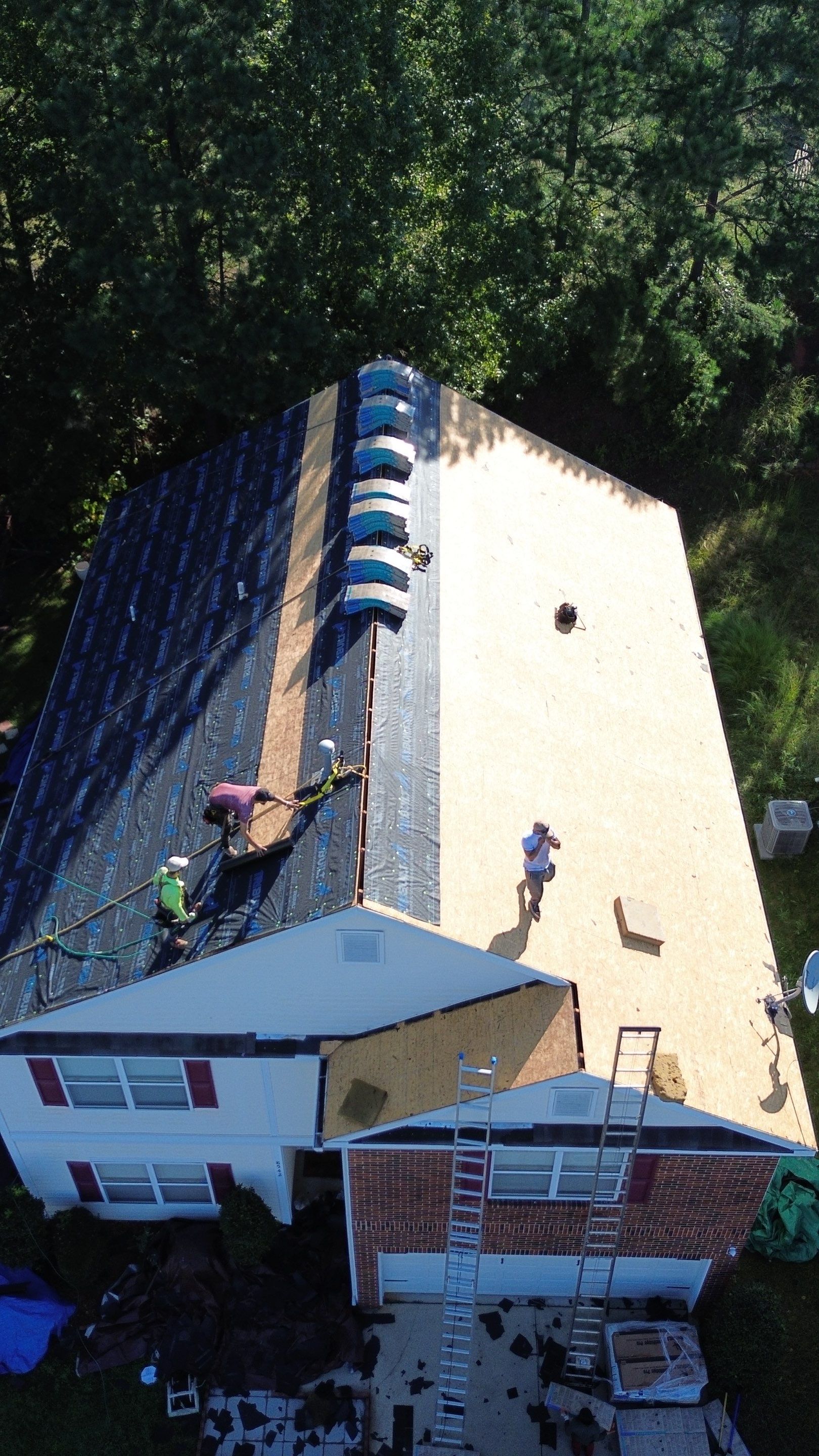 Roof and gutter replacement and interior repair by hail and wind damage by Just Brilliant Restoration JBR