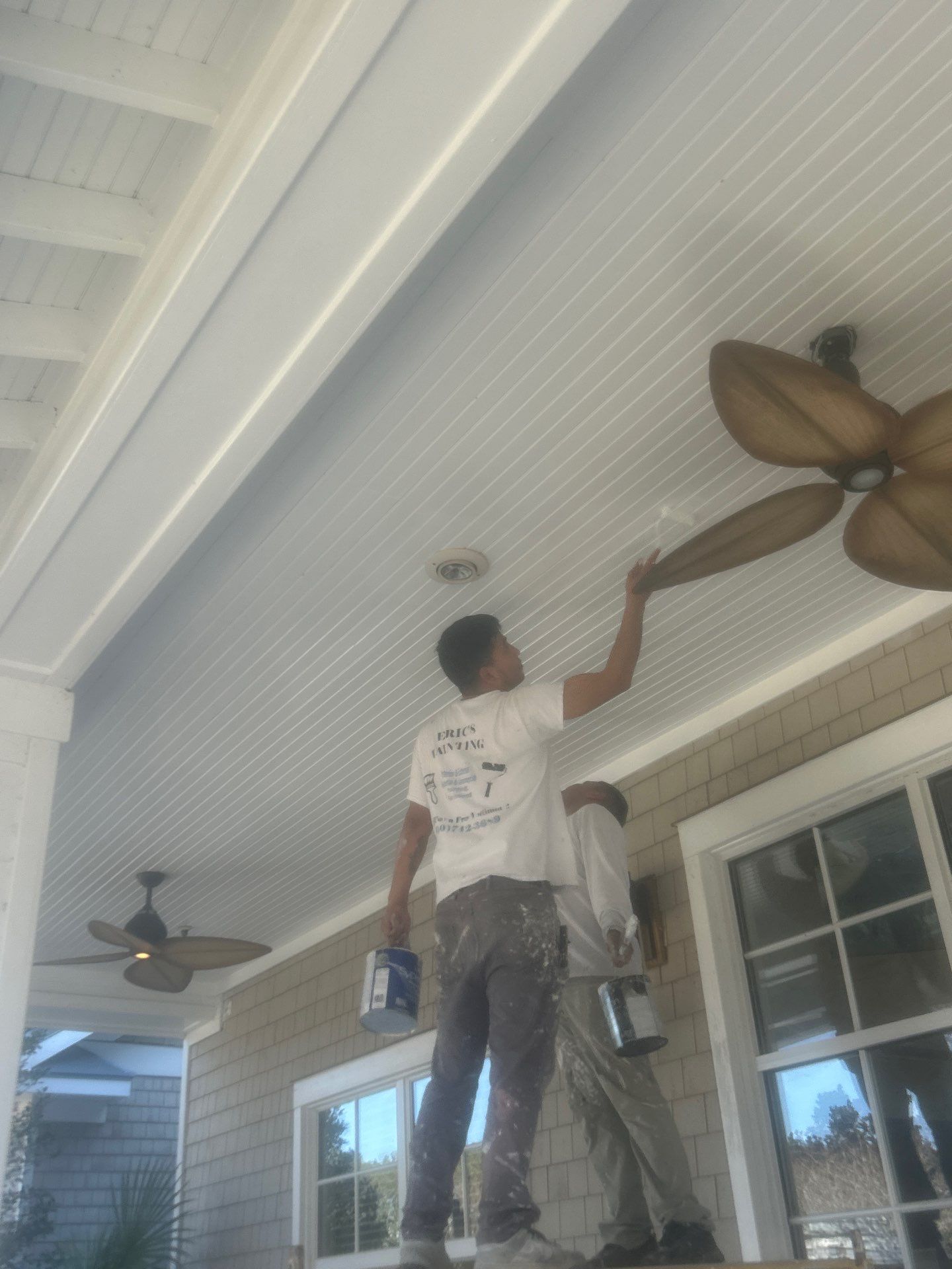 Brunswick Forest Sales Center Porch Ceiling Repair in Leland, NC by RGR Construction and Roofing, LLC