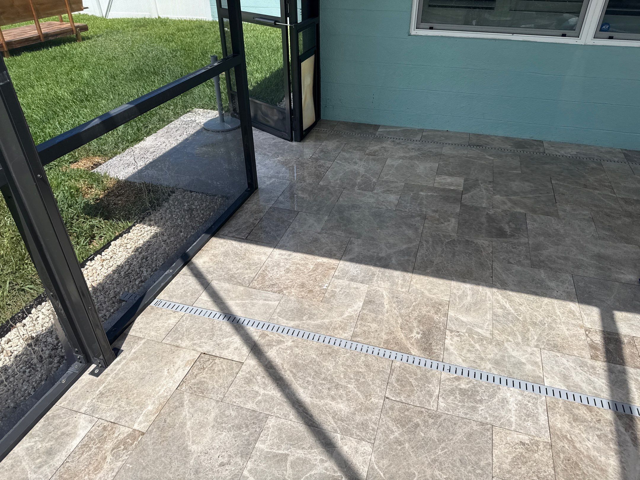 Travertine Pool Deck, Lanai & Screen Enclosure Cleaning Near Manatee River | Bradenton, FL by Sunshine AquaWash