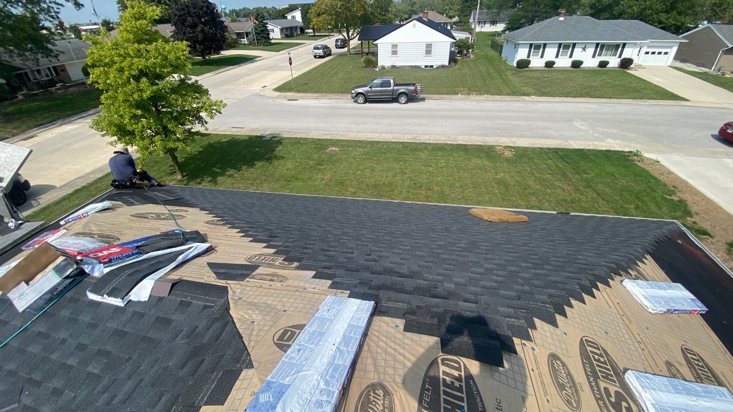 Residential Roofing Installation using GAF Timberline HDZ Charcoal by Nitro Roofing and Construction