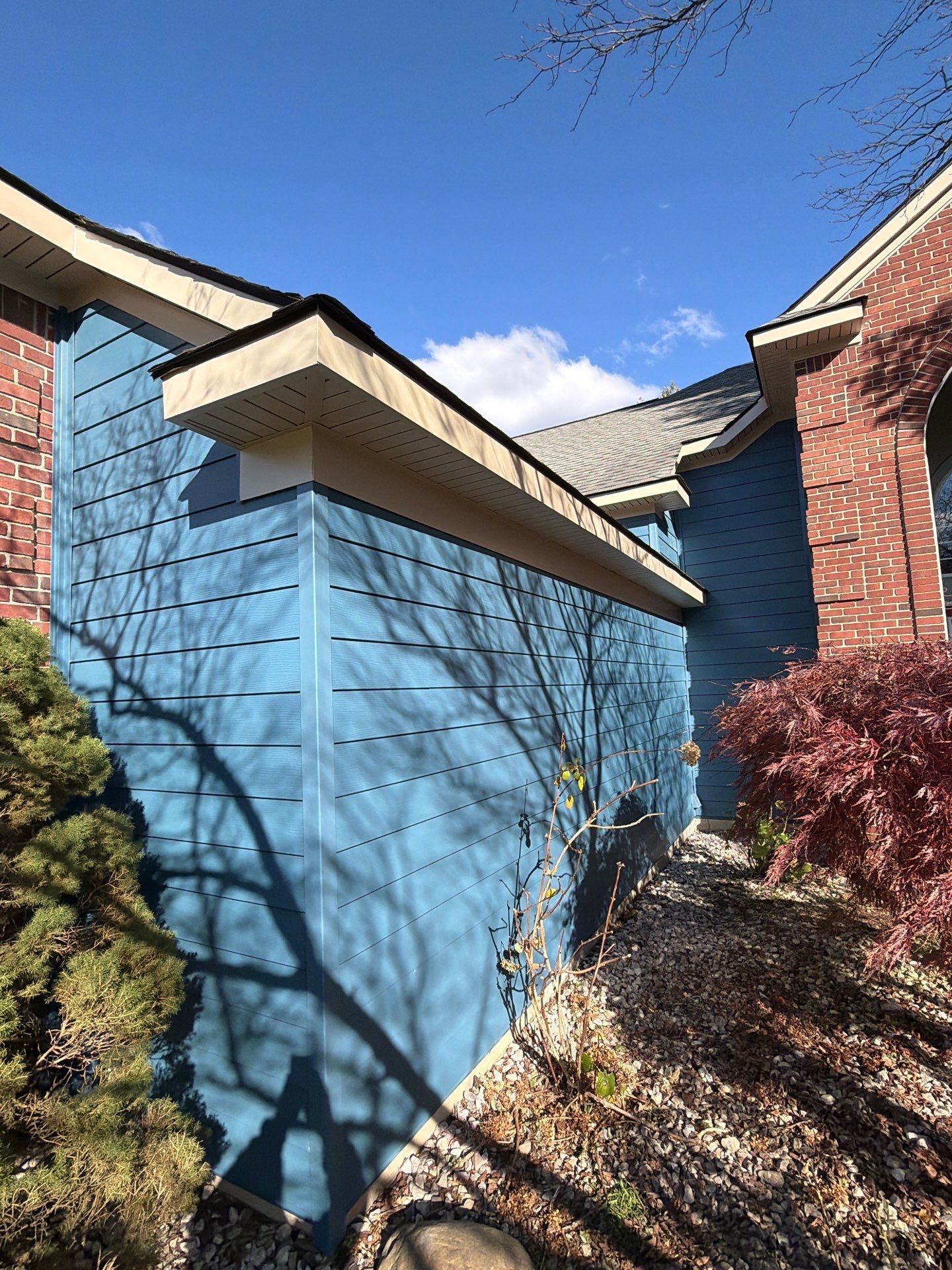 Siding Replacement using Ascend Laguna Blue by 180 Contractors