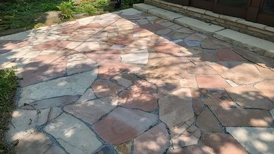 Glencoe, IL brick paver cleaning and stone cleaning