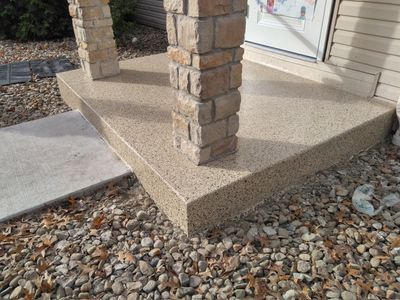 Front Porch  using Pecan
