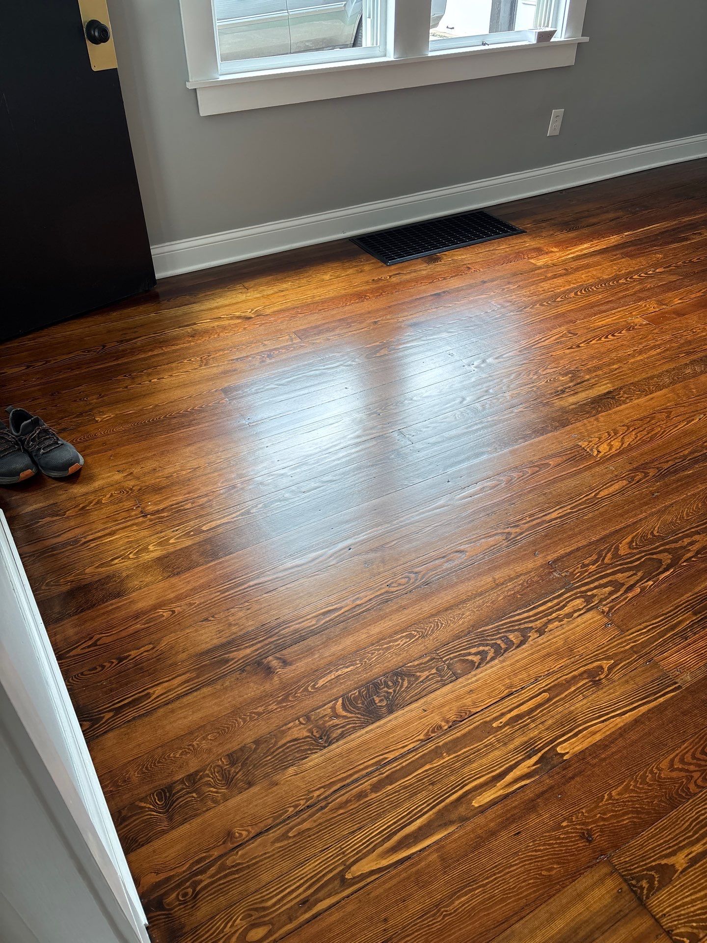 Hardwood Floor Refinishing and Staining Project in Latonia by Footprints Floors Kentucky