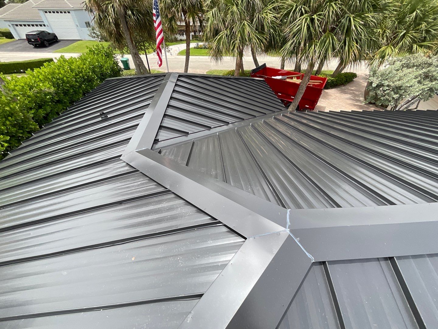 Residential Re-Roof using MS Metals, Aluminum Standing Seam Roof by First Due Roofing