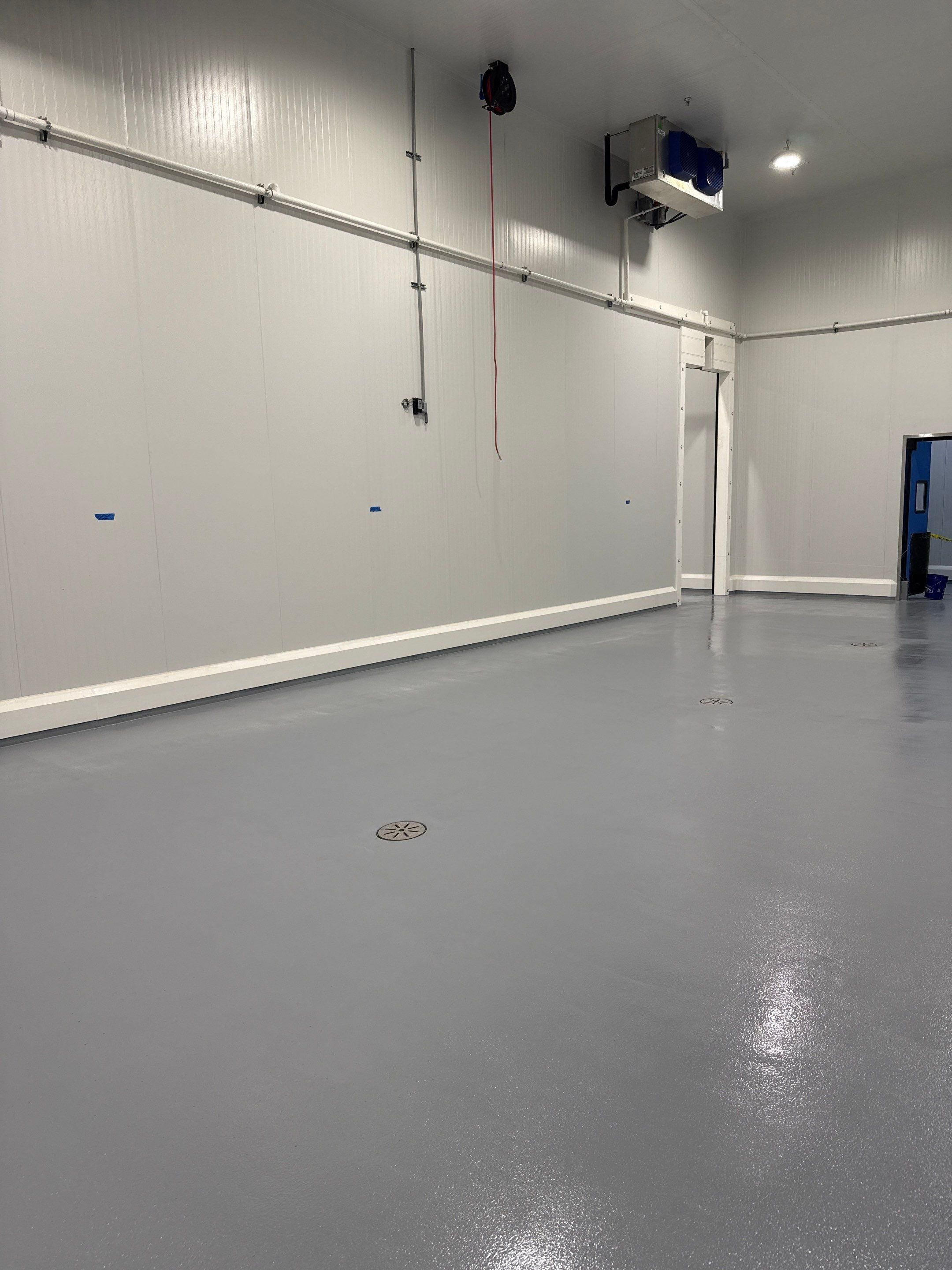 Industrial Epoxy Floor Installation for Summerdale Meat Plant by Cornerstone Hard Surface Restoration