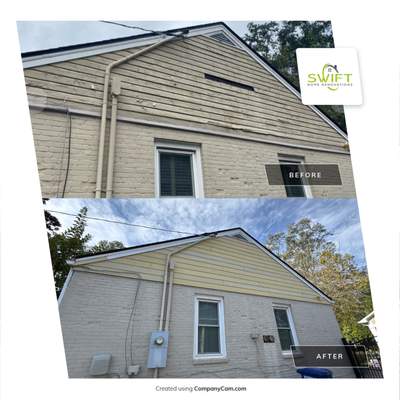 Exterior Painting and Gable Siding Replacement in Decatur