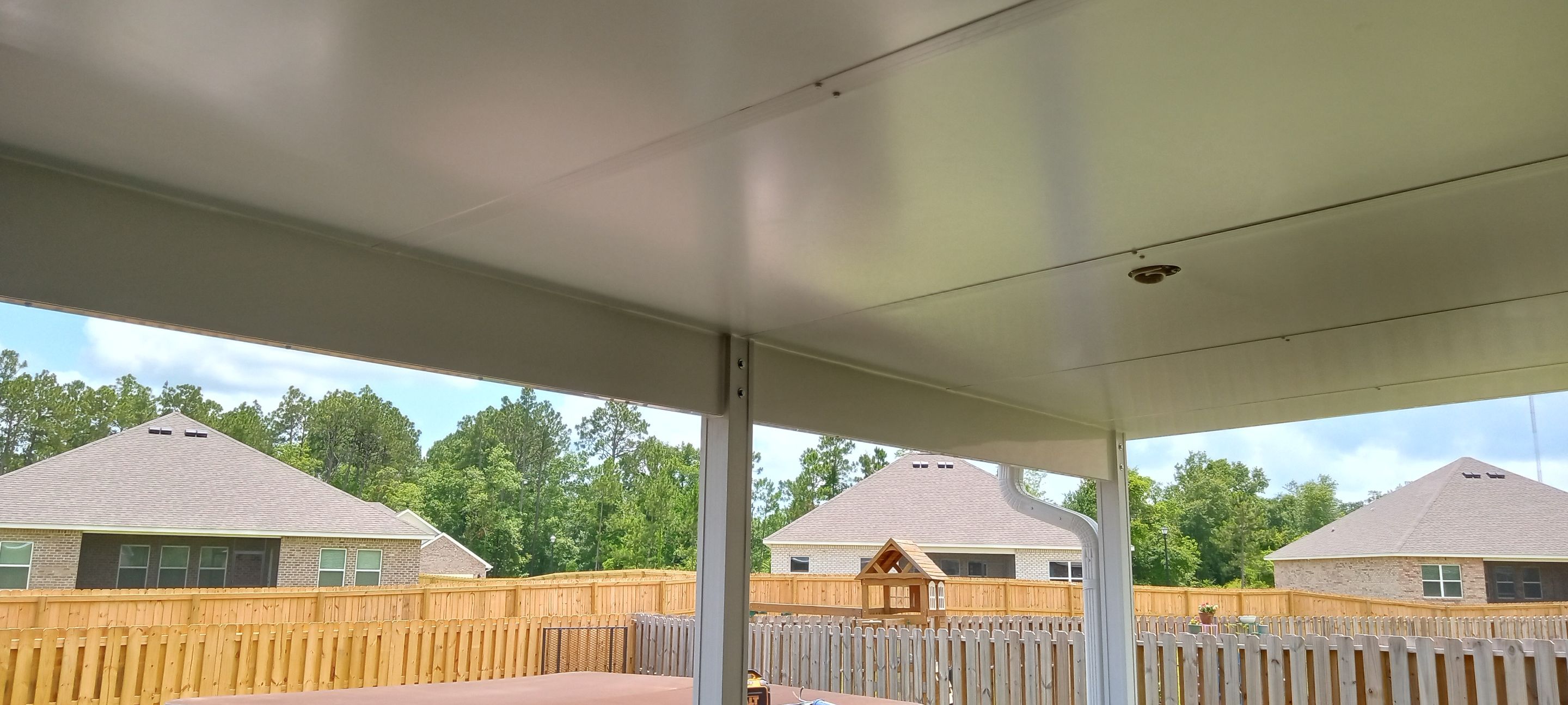 Patio Cover Constructed with Colorbeam by Titan Sunrooms
