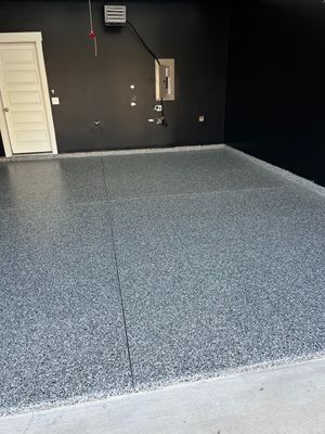 Garage Floor Coating using Wombat