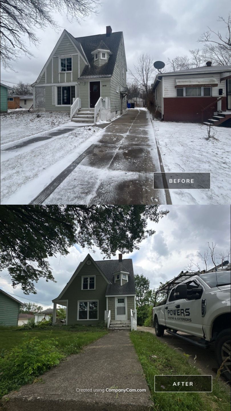 Project in Cleveland by Powers Roofing and Exteriors