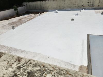 Silicone roof coating using Silicone Coating