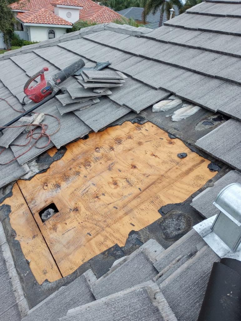 Concrete Tile Roof Repair using Concrete Roof Tile by Aastro Roofing