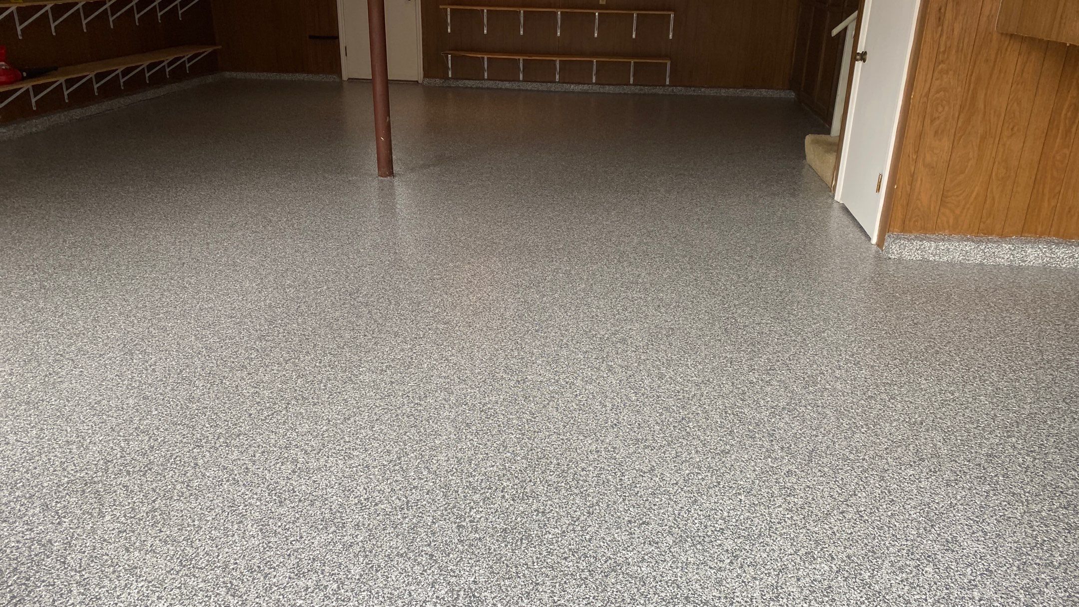 Mary Z. gets a new garage floor! by Banner Garage