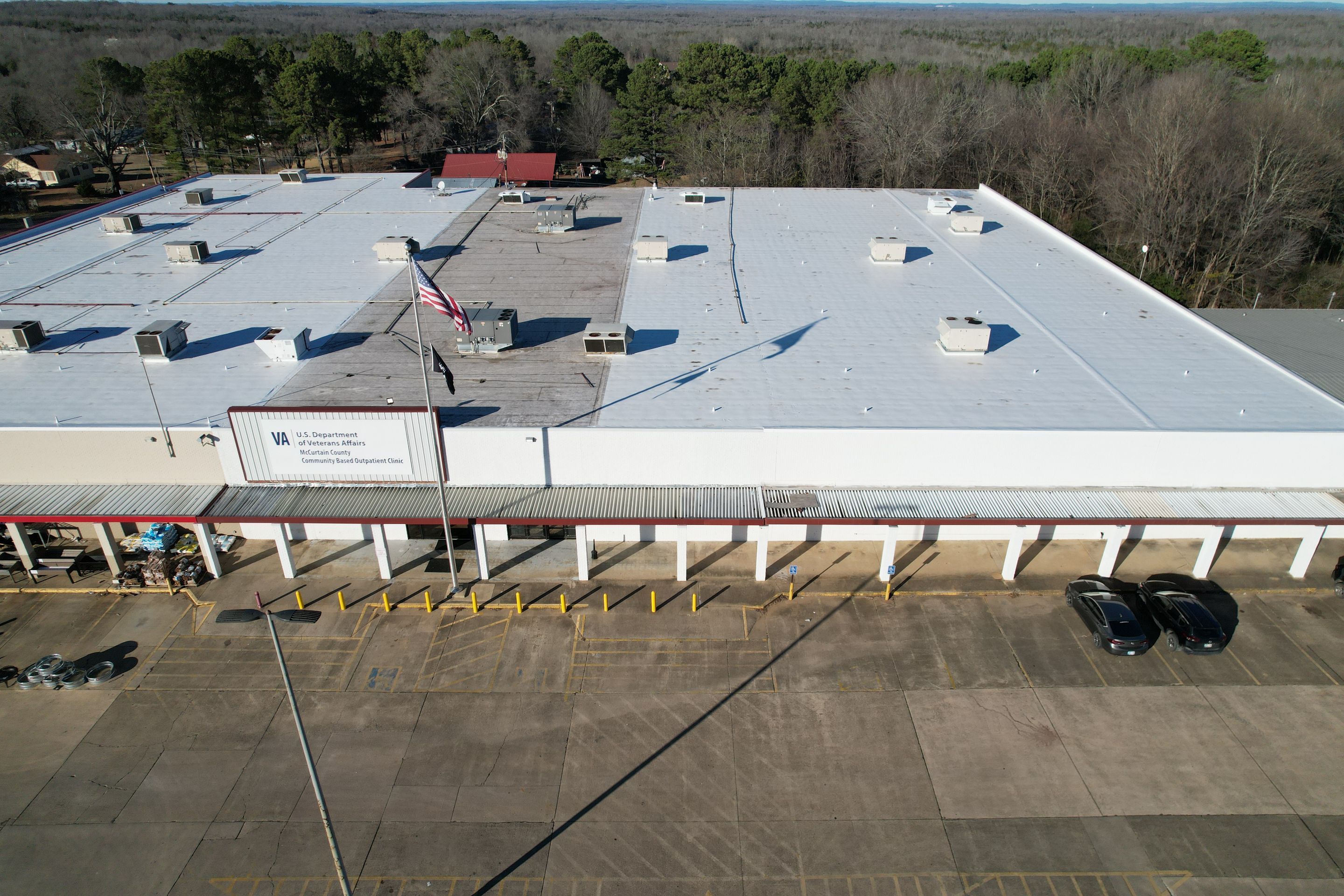 VA Clinic/Tractor Supply in Idabel, Oklahoma by Hostetler Roofing