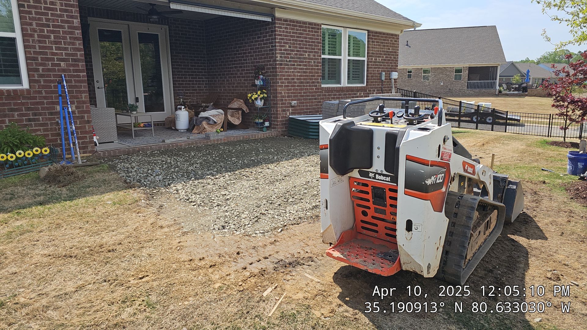 Patio Installation using Stone Pavers by Carolina-Metro Landscape, Inc