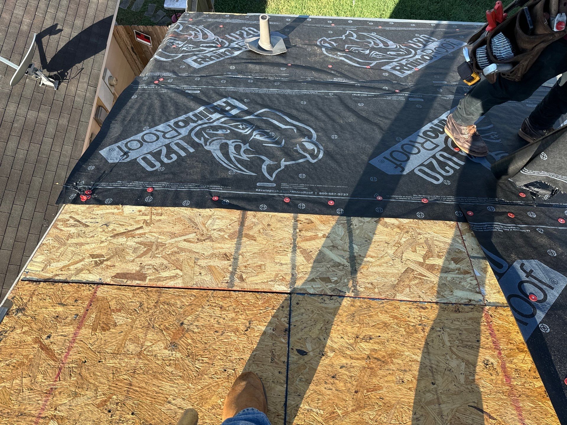 Residential Roofing Installation using Owen's Corning Duration (Lifetime) Shingles by Roof Repair Company