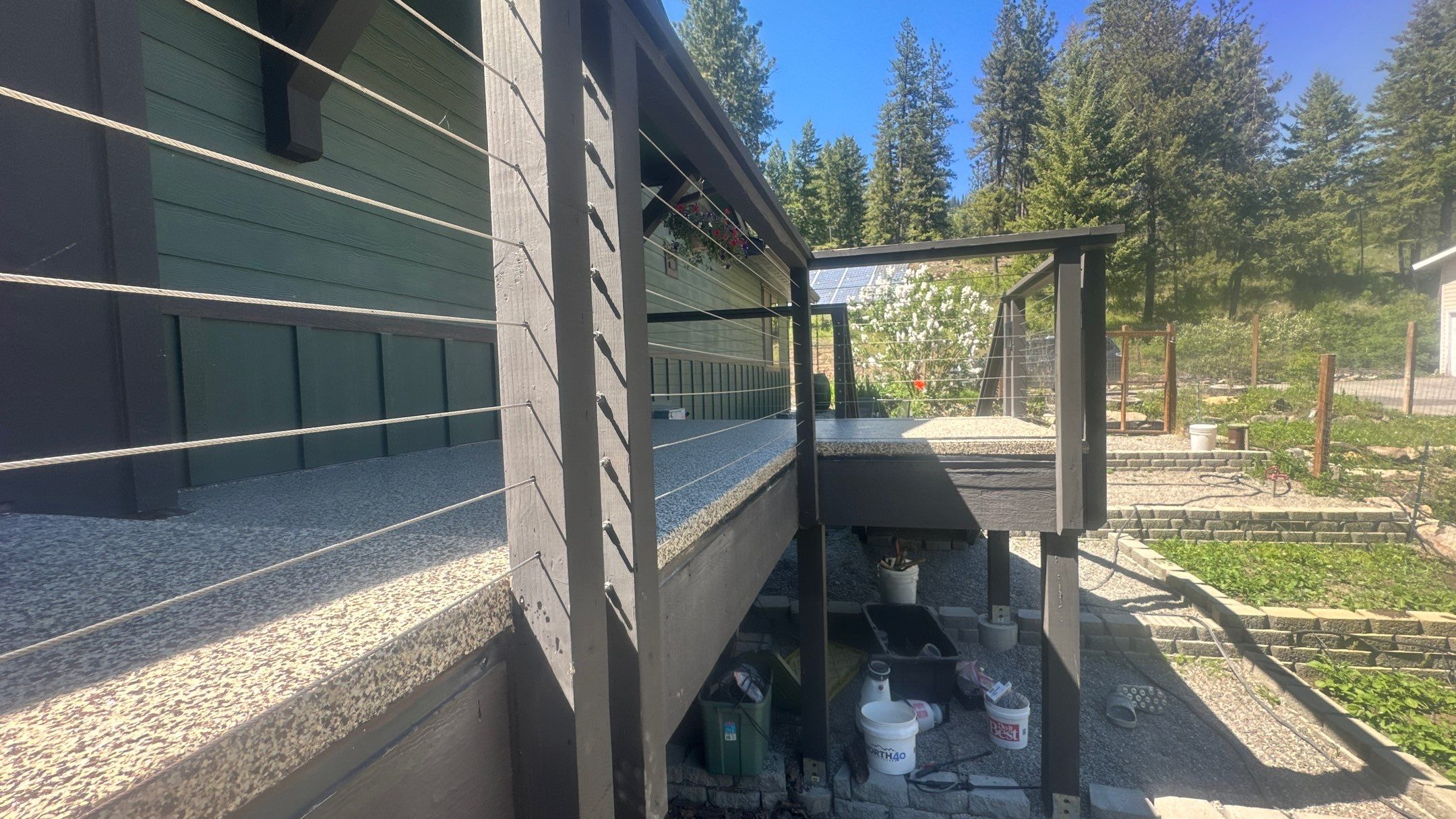 Deck Repair using Cordwood by Croc Coatings, LLC