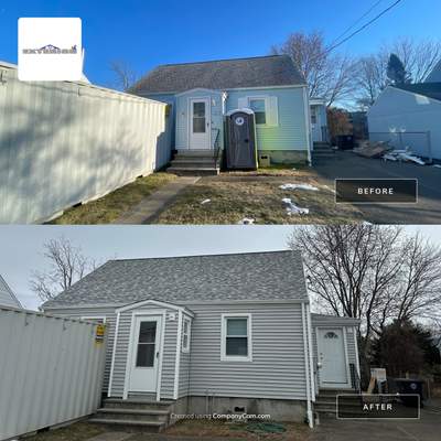 Siding Installation using CertainTeed Monogram Vinyl Siding - D4 - Sterling Gray