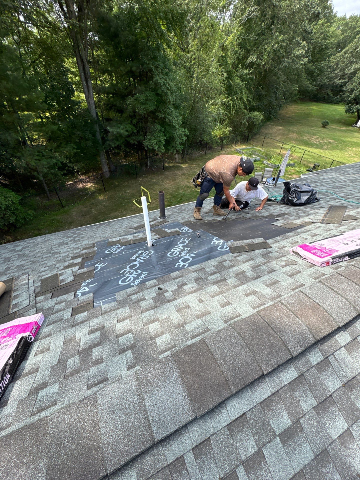 Roof Repair with Shingle Replacement – Chelmsford, MA by Mighty Dog Roofing of Greater Middlesex County