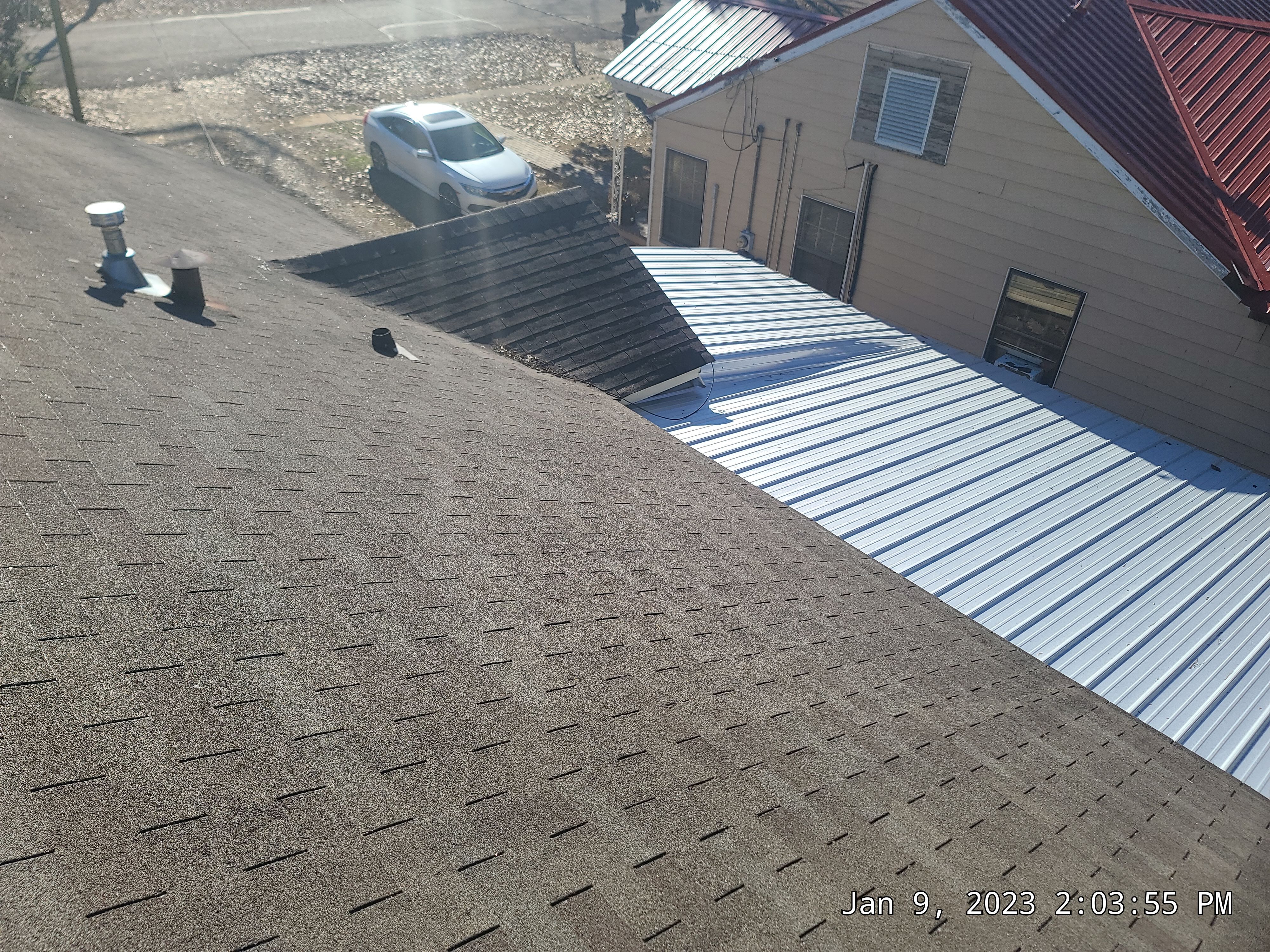 Residential Roofing Installation using 29 gauge metal by Hostetler Roofing
