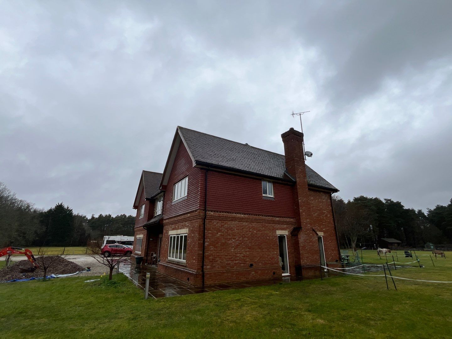 Roof Clean - Moss Removal - Gutter Clean using Honda 15lpm Low Pressure Washing Machine by Ges Exterior Cleaning ltd