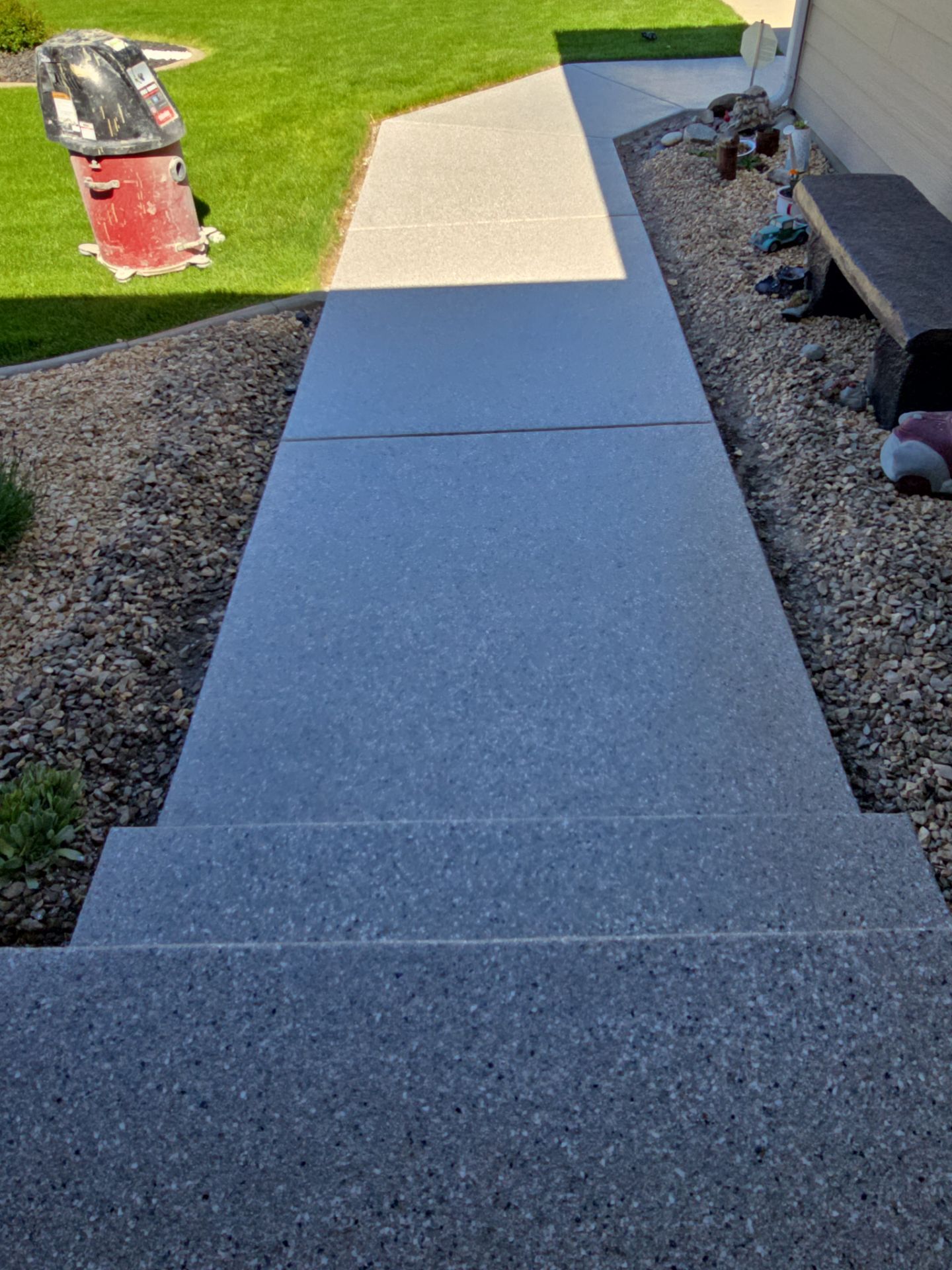 Walkway Transformation using Claystone Hybrid by Croc Coatings, LLC