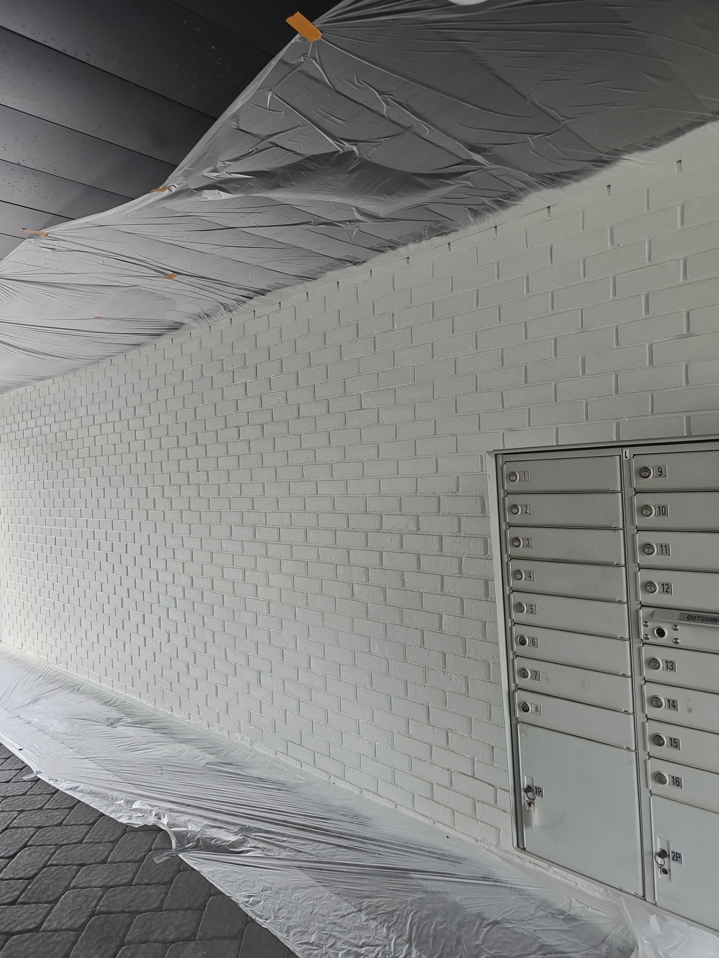 Multi-Unit Apartment Complex Exterior Brick Painting Project in Hackensack by Spectrum Painting, LLC