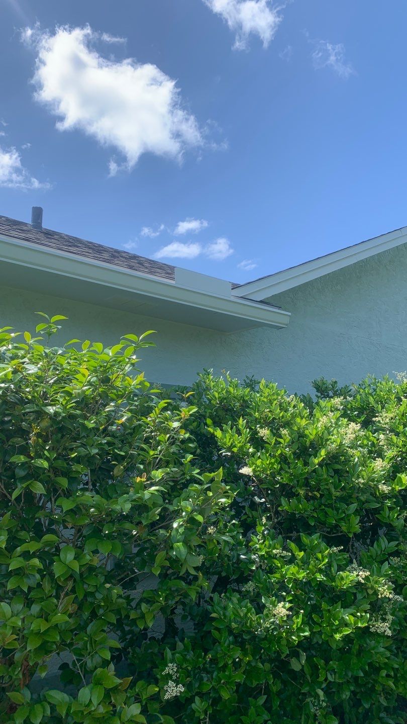 Seamless Gutter Installation using White K-Style Seamless Gutters by Gutter Professors