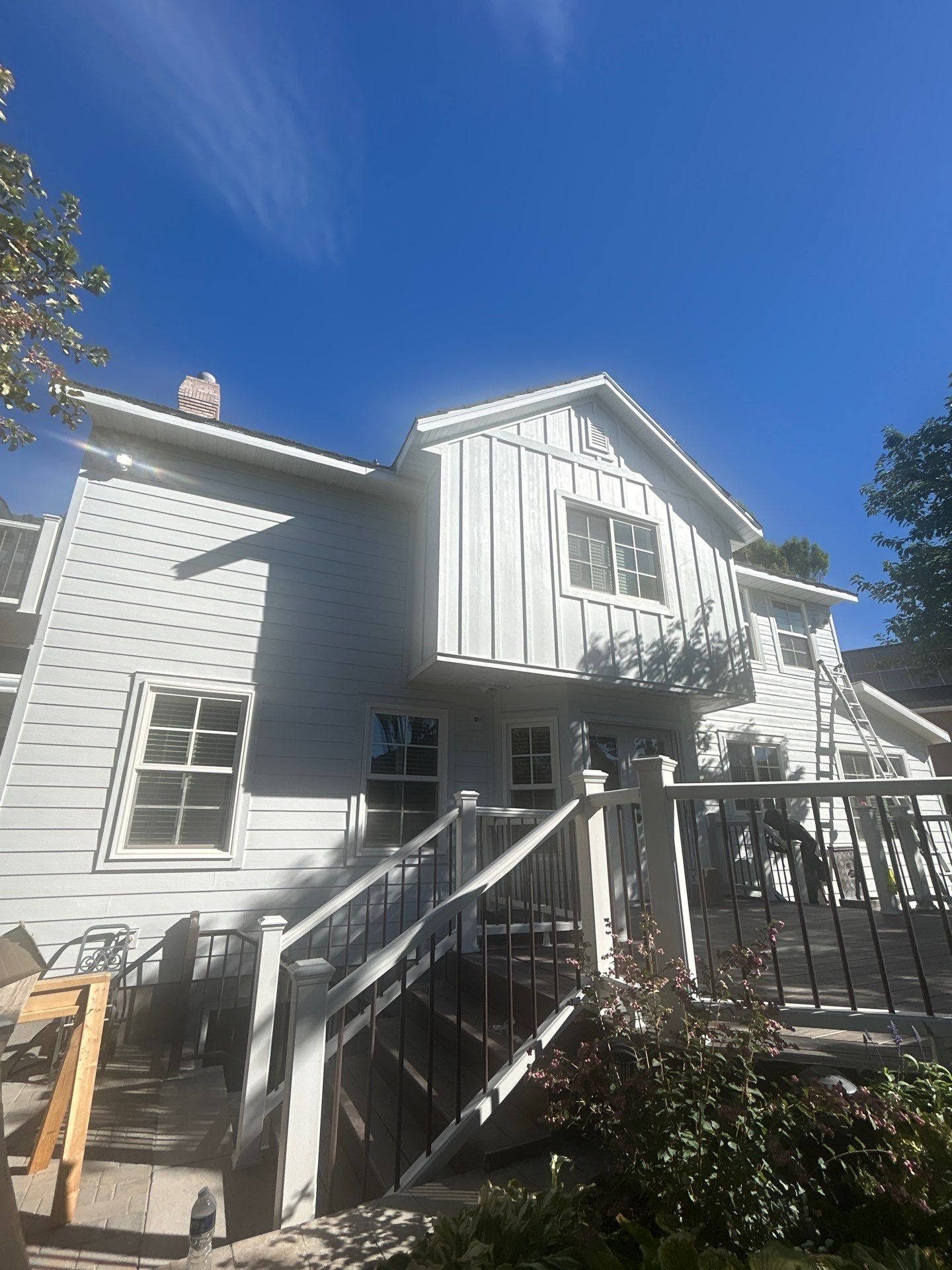 Orem | Custom Hardie Mixed Siding | Arctic White by Ideal Siding Utah