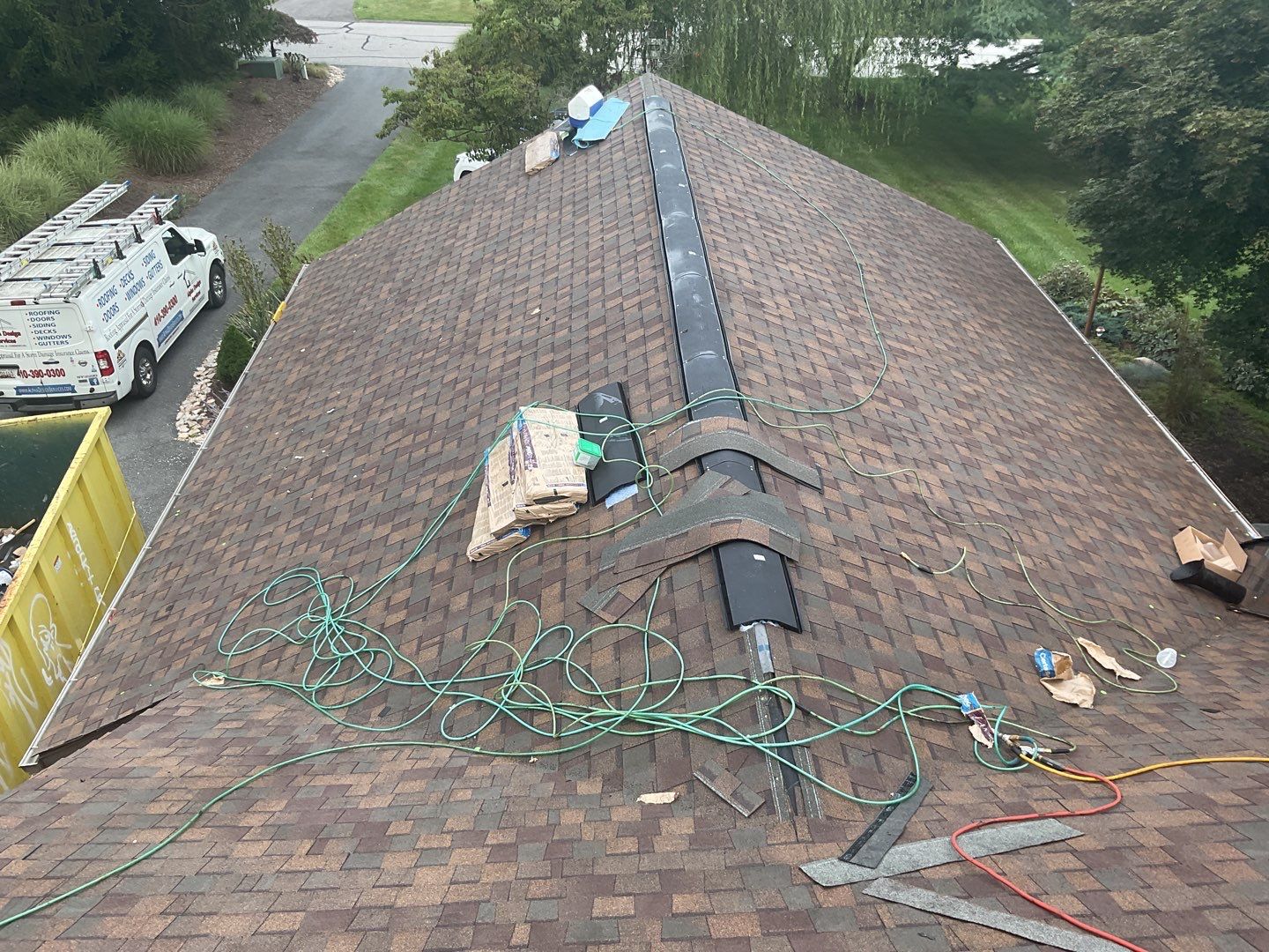 New Shingle Roof, New Skylights, New Windows, Repair T-1 11 panels by Alpha Design Services